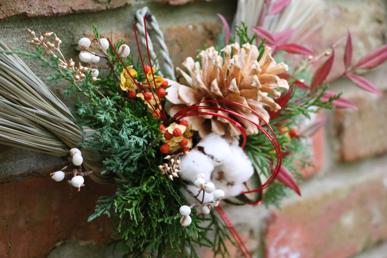 【お花のお稽古】お正月飾り